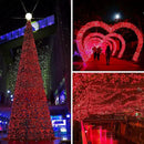 66Ft 200LED Fairy Lights Plug in, Waterproof String Lights Outdoor & Indoor 8 Modes with Timer, Valentines Light Bedroom Decor, Twinkle Light for Girl's Room Garden Christmas Decorations (Red) by GreenHaven Gardens