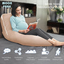 MOON PARK Pregnancy Pillows for Sleeping - U Shaped Full Body Maternity Pillow with Removable Cover - Support for Back, Legs, Belly, HIPS - 57 Inch - Brown - Cooling Cover by TinyTreasures Baby Boutique