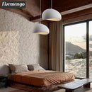 15.7in Wabi Sabi Pendant Lights Kitchen Island Lighting Fixture Ceiling Mount White Modern Japanese Lamp Japandi Chandelier for Dining Living Room Hallway Bedroom Restaurant Hanging Lamp by CozyNest Decor