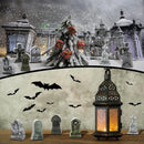 Kathfly 9 Pieces Halloween Miniature Tombstones Mini Village Tombstones Halloween Figurines Miniature Spooky Town for DIY Crafts Outdoor Home Garden Decor by GreenHaven Gardens