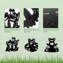 3 Pack Frog Metal Garden Decorative Stakes, Weather Proof Silhouette Statues for Yard, Patio,Outdoor Decor for Frog Lovers and Pet Owners by CozyNest Decor