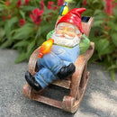 Garden Gnome Statue Outdoor Decor, Solar Patio Garden Gnomes, Garden Decor for Outside Yard Sculptures & Statues Resin Figurines Gift for Women, Mom, Grandma by GreenHaven Gardens
