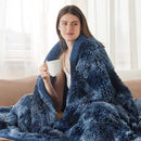 Bedsure GentleSoft Fluffy Navy Blue Throw Blanket, Tie Dye Blue Decor Navy Gifts for Men, Soft Cozy Fuzzy Plush Minky Thick Warm Sherpa Fleece Faux Fur Blanket for Couch, Blanket Gifts for Him, 50x60 by CozyNest Decor
