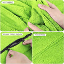Bean Bag Chair for Adults 3FT,Soft Removable Cover for Teens/Girls Bedroom,Fluffy Giant Round Floor Beanbag Lounger Chairs (No Filler,Green) by CozyNest Decor