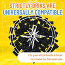 Strictly Briks Classic Bricks Starter Kit - 96-Piece Black 2x4 Set - Compatible with Major Brick Brands - Building Blocks for Ages 3+ - Encourages Creativity & Imagination by TinyTreasures Baby Boutique