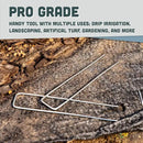 Squirrel Products U Shape Garden Stakes Metal, 6 Inch Landscaping Staples, 11 Gauge Stakes for Landscaping Fabric, 2.9mm 15x2.5x15cm – 100 Pack by GreenHaven Gardens