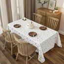 Floral Tablecloth 4 Packs 54x108 Inch - Butterfly Spring Wildflower Plastic Table Cover for Wedding Decorations Easter, Baby in Bloom Showers & Mother's Day Tea Parties Disposable Rectangle Tablecloth by CozyNest Decor