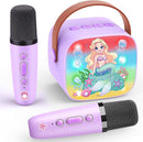 Mermaid Mini Karaoke Machine Toys: Kids Toys Girls Birthday Gifts Age 3-12+ LED Portable Bluetooth Speaker with 2 Wireless Microphone Gift Toy for 4 5 6 7 8 9 Years Old Girl Boy Kid Adult by TinyTreasures Baby Boutique