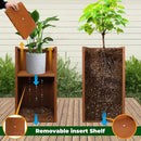 Corten Steel Metallic Heavy Planter for Outdoor Plants 14"x14"x30" Metal Planter Spliced Flower Pot with Partitions for Outside,Indoor,Garden (Corten, 14 * 14 * 30) by GreenHaven Gardens