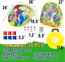 2-in-1 Dinosaur & Animal Bean Bag Toss Game – Double-Sided 27" Target Board with 6 Bean Bags – Outdoor & Indoor Toy for Toddlers & Kids Ages 3-6 – Birthday Gift - Amazon Exclusive by TinyTreasures Baby Boutique
