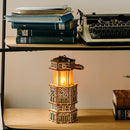 Wood Trick Antique Lantern Luminous LED 3D Wooden Puzzles for Adults and Kids to Build - 2-Mode Lighting - Engineering DIY Project Mechanical 3D Puzzle Model Kits for Adults by TinyTreasures Baby Boutique