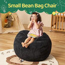 Bean Bag Chairs Teardrop Bean Bag Chair Beanbag Chair with Memory Foam Filled Machine Washable Cover for Living Room, Bedroom (Small,Black) by TinyTreasures Baby Boutique