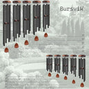 Large Aluminium Wind Chimes 37" Inches to Create a Zen Atmosphere Suitable for Outdoor, Garden, Patio Decoration. Classic Black Wind Chimes with Wind Catcher Suitable as A Gift for Unisex by CozyNest Decor