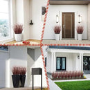 48Pcs Artificial Grass Plants, Faux Shrubs Wheat Grass, Artificial Tall Grasses Fake Plants for Outdoor Decor,Artificial Greenery Stems Weed for Room Indoor Home Decor（Red） by GreenHaven Gardens