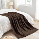 CozeCube Check Knit Throw Blanket, Dark Brown Checkered Throw for Couch, Decorative Christmas Soft Cozy Warm Knitted Blanket for Bed Sofa Living Room, 60"X80" by CozyNest Decor