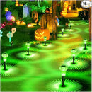 Halloween Solar Lights Outdoor 16 Pack Green LED Waterproof Mushroom Outside Lights for Yard Garden Patio Pathway Walkway Landscape Halloween Decorations by CozyNest Decor