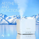 ASAKUKI Essential Oil Diffuser, Multifunctional Ultrasonic Aromatherapy Fragrant Oil Vaporizer Humidifier with Timer, Auto-Off Safety Switch, and 7 LED Light Colors, 700 ml (White) by TinyTreasures Baby Boutique