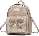 I IHAYNER Girls Bowknot Cute Leather Backpack Mini Backpack Purse for Women by TinyTreasures Baby Boutique