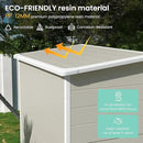 UDPATIO Outdoor Storage Shed 5x3 FT, Plastic Garden Shed for Bike, Garbage Can, Tool, Outside Sheds & Outdoor Resin Shed with Lockable Door for Backyard, Patio, Lawn, Sandstone by GreenHaven Gardens