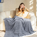 NEXHOME PRO Soft Throw Blankets for Couch, Reversible Warm Blankets Cozy Knit Blanket for Women, Fuzzy Plush Lightweight Throws for Sofa, Bed, Picnic, Navy, 50 x 60 inches by TinyTreasures Baby Boutique