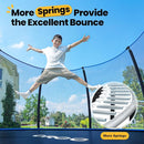 ORCC 1200LBS Weight Capacity Trampoline 16 15 14 12 10 8 FT for Kids with Safety Enclosure Net for Children Adults Outdoor Yard Trampolines by TinyTreasures Baby Boutique