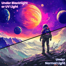 BVBOX Astronaut Space Blacklight Tapestry 79"x59", UV Reactive Astronaut Universe Galaxy Planet Glow in Dark Tapestries, Black Light Neon Upright Poster Wall Hanging Backdrop Decor for Bedroom Living Room by CozyNest Decor