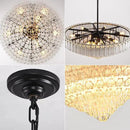 30" Modern Dining Room Chandeliers, 13-Light Clear Crystal Chandeliers, Dimmable Blown Glass Chandelier for Living Room, Round Large Chandelier for High Ceiling, Bedroom, Entryway, Staircase by CozyNest Decor