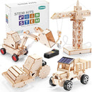 STEM Kits for Kids Ages 8-10 10-12, Wood Building Crafts Kit for Boys 8-12, Model Car Kit, 3D Wooden Puzzles Woodworking Science Projects, Construction Engineering STEM Toys for 8 10 13 12 14 Year Old by TinyTreasures Baby Boutique