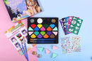 BOBISUKA Face Painting Kit for Kids - 16 Colors Water Based Body Face Paint Includes Brushes,Sponges,Glitters,Gem Sheet,Instructions,Stencils for Halloween Party Costume SFX Makeup by TinyTreasures Baby Boutique
