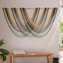 Flber Macrame Wall Hanging Boho Wall Decor Yarn Wall Art Tapestry Bedroom Living Room Nursery Apartment Home Decor 57" W x 31" L by CozyNest Decor