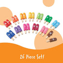 Learning Resources Smart Snacks Alpha Pops, 26 Pieces, Age 2+, Toys for Toddlers, Toddler Alphabet, Learning ABC, Learning Toys, Stocking Stuffers for Kids by TinyTreasures Baby Boutique