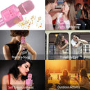 BONAOK Wireless Bluetooth Karaoke Microphone,3-in-1 Portable Handheld Karaoke Mic Speaker Machine Home Party Birthday for All Smartphones Q37 (P-Ink) by TinyTreasures Baby Boutique
