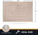 PURRUGS Dirt Trapping Door Mat 34" x 59", Non-Slip/Skid Machine Washable Entryway Area Rug, Dog Doormat, Super Absorbent Welcome Mat for Muddy Wet Shoes and Paws, Beige by CozyNest Decor