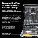 Kenmore 22-14625 24" Built-In Dishwasher - Quiet Tub with TurboDry, Leak, & SmartWash Soil Detection - 15 Place Settings - 49 DBA - ENERGY STAR Certified - Fingerprint Resistant Stainless Steel by TinyTreasures Baby Boutique
