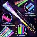 200PCS Glow Fiber Optic Sticks, LED Light Wands, Glow in The Dark Party Supplies, Fiber Optic Wands for Weddings, Birthdays&Events,Flashing LED Party Favors,Colorful Light Sticks for Kids&Adults by TinyTreasures Baby Boutique