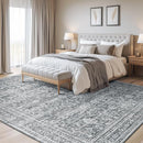 Lofus 8x10 Area Rug for Living Room,Grey Washable Large Rugs with Non-Slip Backing,Soft Neutral Carpets for Bedroom Dining Room Home Office Indoor Nursery by TinyTreasures Baby Boutique