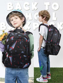 BLUEFAIRY Kids Backpack for Boys Elementary Primary School Bags for Childs Black Bagpack Book Bag Back to School Gifts for Son Mochilas Escolares para Niños 17" Large Compartment Black/Red by TinyTreasures Baby Boutique