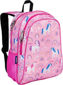 Wildkin 15-inch Kids Backpack – Durable, Padded, Adjustable for School & Travel - Rainbow Unicorns by TinyTreasures Baby Boutique