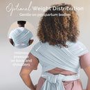 Boba Baby Wrap Carrier - Original Baby Carrier Wrap Sling for Newborns - Baby Wearing Essentials - Newborn Wrap Swaddle Holder, Newborn to Toddler Infant Sling (Serenity Light Blue) by TinyTreasures Baby Boutique