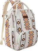 Wrangler Aztec Backpack Organized Daypack Travel Baby Bag with Stroller Strap and Side Bottle Pockets by TinyTreasures Baby Boutique