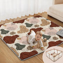 Blissful Diary Baby Play Mats for Floor, 59x59 Inch Thicker and Larger Soft Cushioning Foam Playmats for Babies and Toddlers, Foldable Washable Baby Playpen Mat, Boho Design by TinyTreasures Baby Boutique