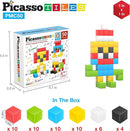Picasso Cubes Kids Pixel 1” Magnetic Puzzle Cube Mix & Match w/Free Ideabook Sensory Toys STEAM Learning Building Block Magnets Construction Toy Set Stacking Magnet Creative Kit by TinyTreasures Baby Boutique