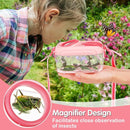 2Sets Bug Catcher for Kids- Sturdy Kids Bug Catching Kit Gifts with Collector Butterfly Net Tweezer, Bugs Habitat Outdoor Explorer Kit for Age 3 4 5 6 7 8, 8Pcs, Pink by TinyTreasures Baby Boutique