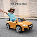 Kids Electric Car, Licensed Audi 6V Kids Ride on Toy Car for Toddlers with Remote - Yellow by TinyTreasures Baby Boutique