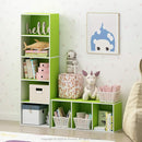 Furinno Pasir 3-Tier Open Shelf Bookcase, White/Green 11003WH/GR by TinyTreasures Baby Boutique