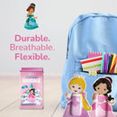 BioSwiss Bandages, Princess Shaped Self Adhesive Bandage, Latex Free Sterile Wound Care, Fun First Aid Kit Supplies for Kids, 50 Count by TinyTreasures Baby Boutique