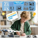 SMIESSKIDDO Hydraulic Robotic Arm - 106 Pcs Dual-Mode STEM Toy for Kids 8-12, Build & Launch Flying Disc | No Batteries, Safe Engineering Science Kit, Model Kits Gift for Boys & Girls 9 10 11 by TinyTreasures Baby Boutique