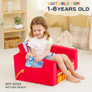 MallBest Kids Sofas Children's Sofa Bed Baby's Upholstered Couch Sleepover Chair Flipout Open Recliner(Red/Fire Truck) by TinyTreasures Baby Boutique