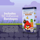 BioSwiss Bandages, Angry Birds Game Shaped Self Adhesive Bandage, Latex Free Sterile Wound Care, Standard Shape for Kids and Adults, 50 Count by TinyTreasures Baby Boutique