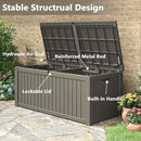 Outdoor Storage Box, 180 Gallon Deck Box, Waterproof and UV Resistant Large Resin Storage Bin, Organization and Storage for Patio Furniture, Outdoor Cushions, Garden Tools, Lockable by CozyNest Decor